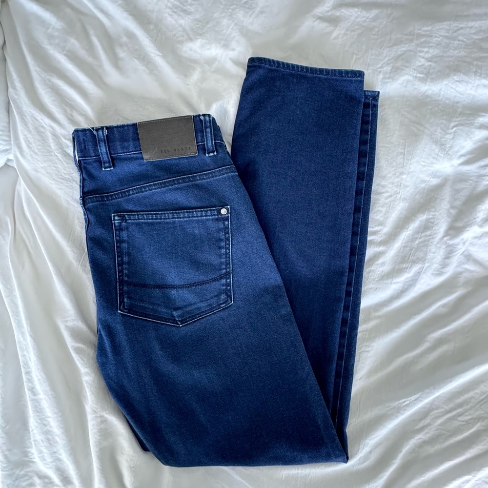 Ted Baker Blue Slim Straight Jeans